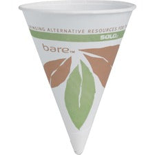 Solo Paper Cone Cups - 4 fl oz - Cone - 200 / Pack - Multi - Paper - Cold Drink, Beverage