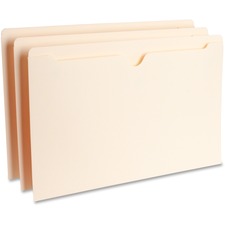 Business Source Legal Recycled File Pocket - 8 1/2" x 14" - Manila - 10% Recycled - 100 / Box