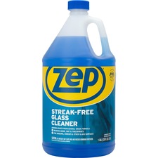Zep Streak-free Glass Cleaner - Liquid - 128 fl oz (4 quart) - 1 Each - Blue