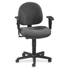 Lorell Millenia Pneumatic Adjustable Task Chair - Gray Seat - 1 Each