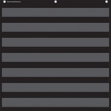Teacher Created Resources Black 7 Pocket Chart - Theme/Subject: Learning - Skill Learning: Chart - 1 Each