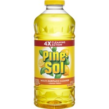 Pine-Sol Multi-Surface Cleaner - Concentrate Liquid - 60 fl oz (1.9 quart) - Lemon Fresh Scent - 384 / Pallet - Yellow