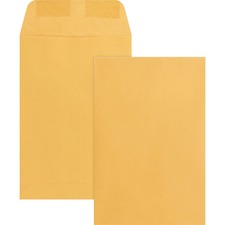 Business Source Durable Kraft Catalog Envelopes - Catalog - 6" Width x 9" Length - 24 lb - Gummed - Kraft - 500 / Box - Kraft