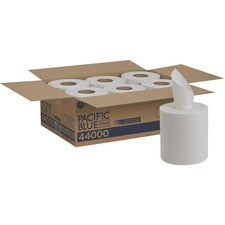 Pacific Blue Select 2-ply Center-pull Perf Wipers, 2-ply, 8.25 X 12, White, 520/roll, 6 Rolls/carton