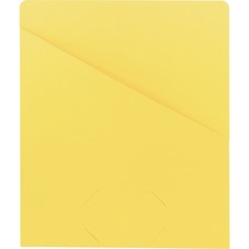 Smead Letter Recycled File Jacket - 8 1/2" x 11" - Yellow - 10% Recycled - 25 / Pack