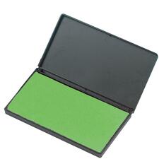 CLI Nontoxic Foam Ink Pads - 1 Each - 2.8" Width x 4.3" Length - Foam Pad - Green Ink - Green