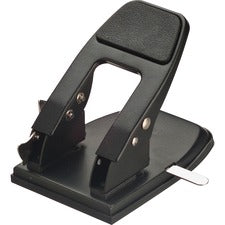 Officemate Heavy-Duty 2-Hole Punch - 2 Punch Head(s) - 50 Sheet of 20lb Paper - 1/4" Punch Size - Steel - Silver