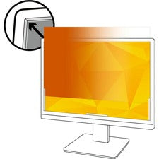 3M Gold Privacy Filter Gold, Glossy - For 23.6" Widescreen LCD Monitor - 16:9 - Scratch Resistant, Dust Resistant