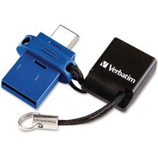 16GB Store 'n' Go Dual USB 3.2 Gen 1 Flash Drive for USB-C&trade; Devices - Blue - 16GB - Blue
