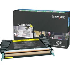 C734a1yg Return Program Toner, 6,000 Page-yield, Yellow