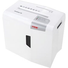 HSM Shredstar X5 Shredder - Particle Cut - 5 Per Pass - for shredding CD, DVD, Paper, Staples, Paper Clip, Credit Card - 0.188" x 1.125" Shred Size - P-4/O-1/T-2/E-2/F-1 - 8.66" Throat - 4.80 gal Wastebin Capacity - White