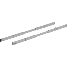 Lorell Adjustable Crossbar Set - 67" Width - Silver