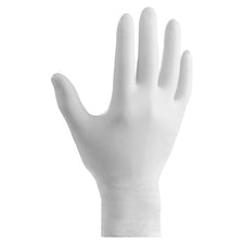Ansell Health Single-use Powder-free PVC Gloves - Clear, White - Powder-free, Latex-free, Durable, Long Lasting, Rolled Beaded Cuff - For Laboratory Application, Manufacturing, Chemical, Food Handling, Industrial - 1 Each - 9" Glove Length
