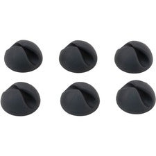 Bluelounge CableDrop Cable Anchors - Cable Clip - Black - 6 Pack