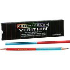 Prismacolor Premier Verithin Colored Pencil - Red, Blue Lead - 1 Dozen
