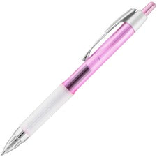 uniball&trade; 207 Pink Ribbon Gel Pens - Medium Pen Point - 0.7 mm Pen Point Size - Refillable - Retractable - Black Gel-based Ink - Pink Barrel - 1 Each