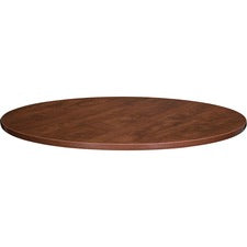 Lorell Essentials Conference Table Top - Cherry Round Top - 47.25" Table Top Width x 47.25" Table Top Depth x 1.25" Table Top Thickness x 48" Table Top Diameter - 1" Height - Assembly Required - Cherry, Laminated