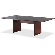Lorell Essentials Series Mahogany Conference Table - Laminated Rectangle, Mahogany Top - Panel Leg Base - 2 Legs - 70.88" Table Top Width x 35.38" Table Top Depth x 1.25" Table Top Thickness - 29.50" Height - Assembly Required - Mahogany
