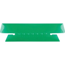 Pendaflex Hanging Folder Plastic Insertable Tabs - 25 Tab(s) - 3 Tab(s)/Set3.50" Tab Width - Green Plastic Tab(s) - 25 / Pack