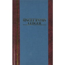 Wilson Jones S300 Single Entry Ledger Account Journal - 150 Sheet(s) - 7.25" x 11.75" Sheet Size - Blue - White Sheet(s) - Blue Cover - 1 Each