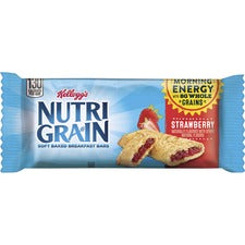 Nutri-grain Soft Baked Breakfast Bars, Strawberry, Indv Wrapped 1.3 Oz Bar, 16/box
