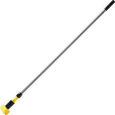Gripper Fiberglass Mop Handle, 1" Dia X 54", Black/yellow