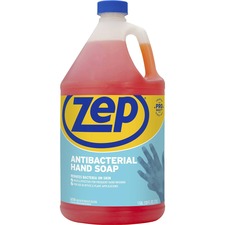 Zep Antimicrobial Hand Soap - Fresh Clean Scent - 1 gal (3.8 L) - Kill Germs, Bacteria Remover, Soil Remover - Hand - Orange - Non-abrasive, Solvent-free, Residue-free, Quick Rinse - 1 Each