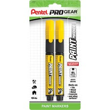 Pentel Opaque Ink Paint Markers - Medium Marker Point - Bullet Marker Point Style - 2 / Pack