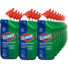 Clorox Commercial Solutions Manual Toilet Bowl Cleaner w/ Bleach - Gel - 24 fl oz (0.8 quart) - Fresh Scent - 360 / Bundle - Clear