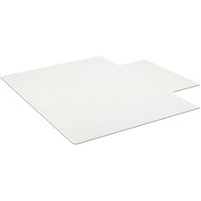 Everlife Light Use Chair Mat For Flat To Low Pile Carpet, Rectangular With Lip, 45 X 53, Clear