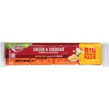 Keebler&reg Cheese Crackers with Cheddar Cheese - Cheddar Cheese - 1.80 oz - 12 / Box