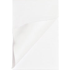Business Source Plain Memo Pads - 100 Sheets - Plain - Glue - 16 lb Basis Weight - 5" x 8" - White Paper - 1 Dozen