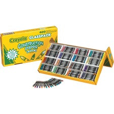 Crayola Construction Paper Classpack Crayons - Classroom - 400 / Box - Multicolor