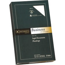 Southworth Red Ruled Business Paper - Legal - 8 1/2" x 14" - 20 lb Basis Weight - Wove - 500 / Box - FSC - Acid-free, Watermarked, Date-coded, Lignin-free
