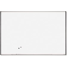 Lorell Signature Series Magnetic Dry-erase Boards - 72" (6 ft) Width x 48" (4 ft) Height - Coated Steel Surface - Silver, Ebony Frame - 1 Each