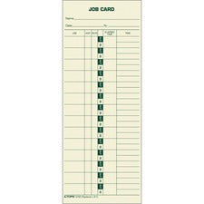 Manilla Job Cards, Replacement For 15-800622/l-61, One Side, 3.5 X 9, 500/box