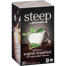 Steep Tea, English Breakfast, 1.6 Oz Tea Bag, 20/box