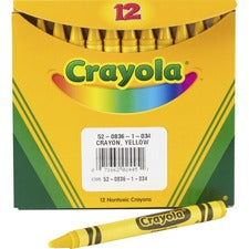 Crayola Bulk Crayons - Yellow - 12 / Pack