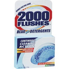 WD-40 2000 Flushes Automatic Toilet Bowl Cleaner - Powder - 3.50 oz (0.22 lb) - 1 Each - Blue
