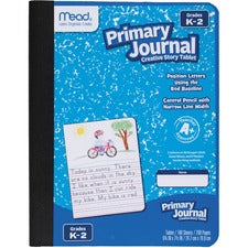 Mead K-2 Classroom Primary Journal - 100 Sheets - 7 1/2" x 9 4/5" - Assorted Cover - 1 Each