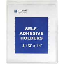 Self-adhesive Shop Ticket Holders, Super Heavy, 15 Sheets, 8.5 X 11, 50/box
