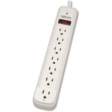 Protect It! Surge Protector, 7 Ac Outlets, 25 Ft Cord, 1,080 J, Light Gray