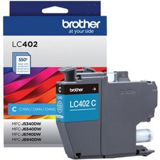 Brother LC402CS Original Inkjet Ink Cartridge - Cyan Pack - 550 Pages