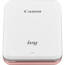 Canon IVY PV-123 Rose Gold Zero Ink Printer - Color - Photo Print - Portable - Rose Gold - 50 Second Photo - 313 x 400 dpi - Bluetooth - USB - Battery Built-in