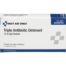 First Aid Kit Refill Triple Antibiotic Ointment, Packet, 12/box