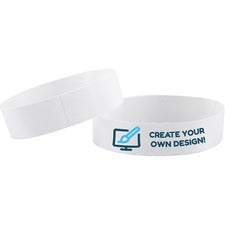 Advantus Printable Tyvek Wristbands - 3/4" x 10" Length - Rectangle - White - Tyvek - 500 / Pack