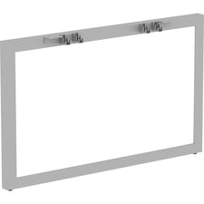 Lorell Relevance Series Wide Side Leg - 45.5" x 4" x 28.5" - Finish: Silver, Powder Coated