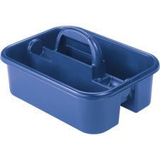 Akro-Mils Handheld Tote Caddy - External Dimensions: 13.8" Width x 18.4" Depth x 9" Height - Polymer - Blue - For Tool - 1 Each