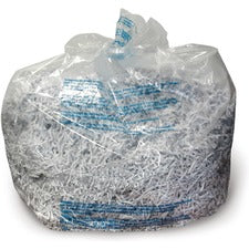 GBC 6-8 Gallon Shredder Bags - 8 gal - 100/Box - Plastic - Clear