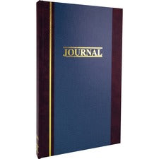 Wilson Jones S300 2-Column Journal - 300 Sheet(s) - 7.25" x 11.75" Sheet Size - 2 Columns per Sheet - Blue - White Sheet(s) - Blue Cover - 1 Each